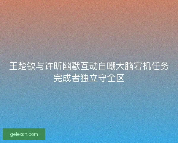 王楚钦与许昕幽默互动自嘲大脑宕机任务完成者独立守全区